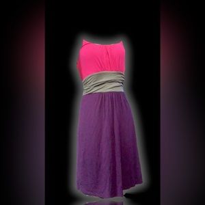 Brand new multi coloured  small spaghetti strapped vintage looking dress